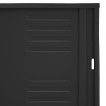 Locker metálico dual grande - 3 puertas negro